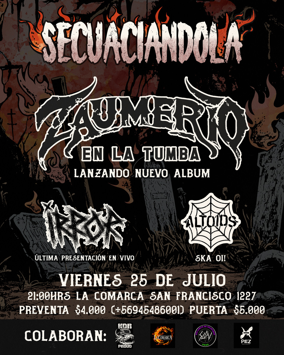 Zaumerio en la Tumba lanzará su nuevo álbum con fecha en vivo